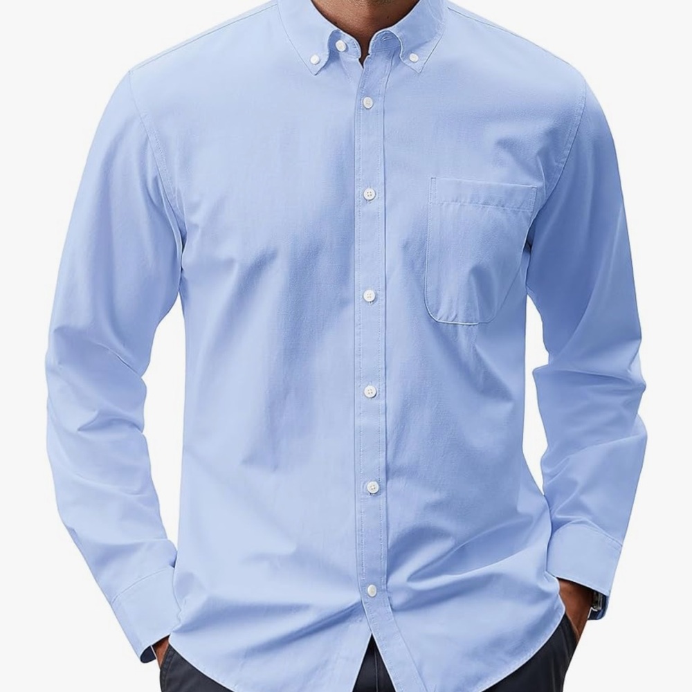 Bundle of two NWT J.Ver Oxford shirts Sky blue 100% cotton